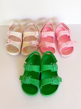 Cat & Jack Double-Buckle Velcro Heel Strap Sandals